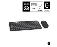 LOGITECH Zestaw klawiatura i mysz Pebble Combo for Mac Tonal Graphite 920-012244 Grafitowy - 1172745 - zdjęcie 7